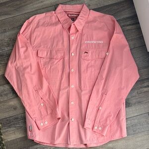 Simms Men's Coral Button Down Shirt